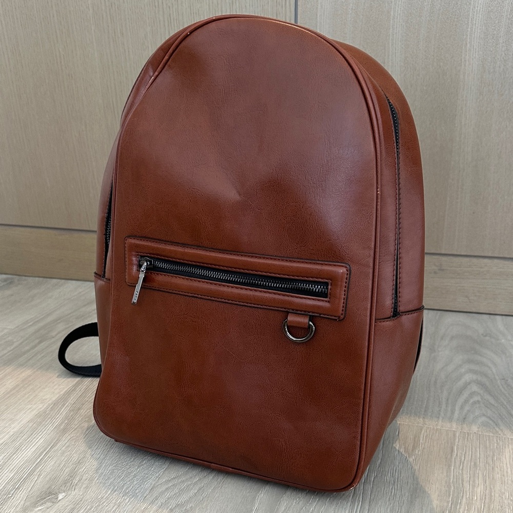 ZARA Brown Leather Backpack